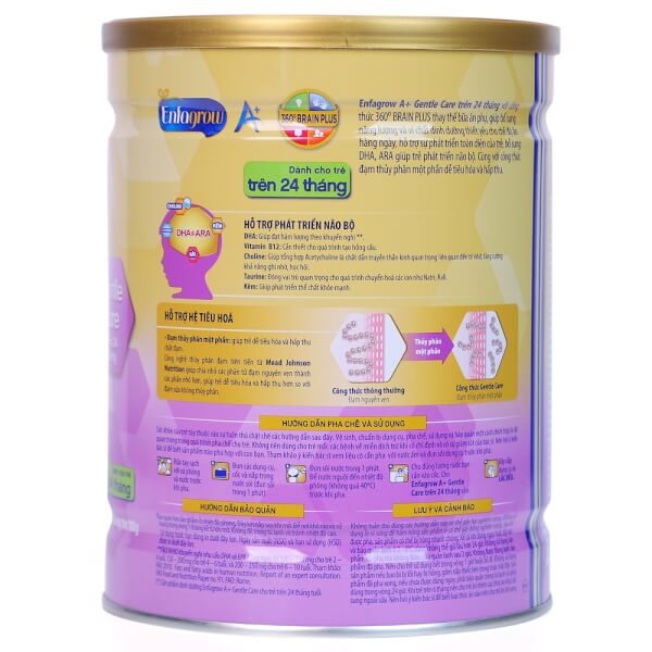 Sữa Enfagrow A+ Gentle Care 800g (trên 2 tuổi)