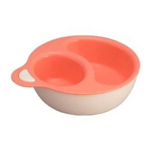 Bát ăn chia ngăn cho bé màu hồng (KBN)