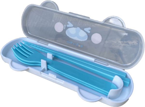 Bộ đũa, thìa, dĩa cho bé kèm hộp đựng (KBN)