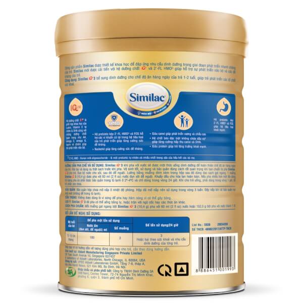 Sữa Similac Eye-Q số 3 900g (1-2 tuổi)