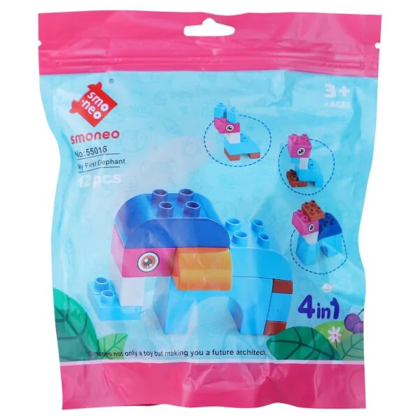 Ghép hình voi con Smoneo 12pcs RFD317143 (4 trong 1)