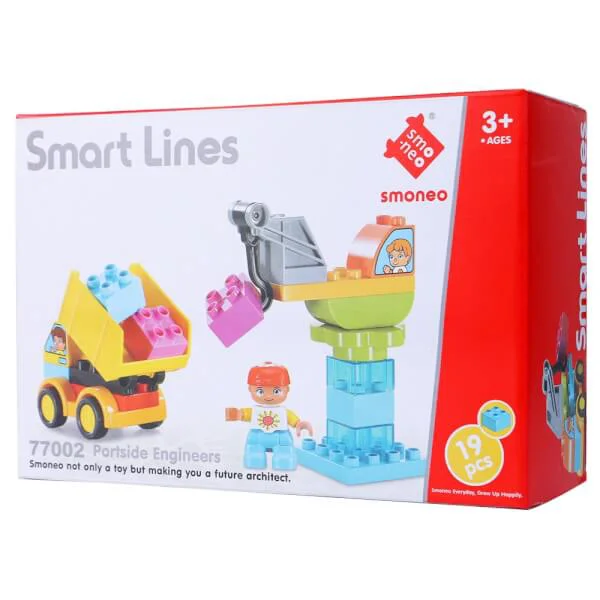 Bộ ghép hình kỹ sư bến cảng Smoneo 19pcs RFD300814