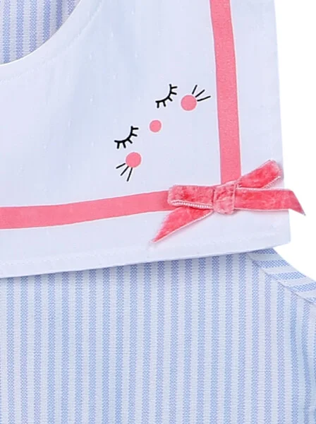 Đầm vải bé gái CF G0520022 Xanh