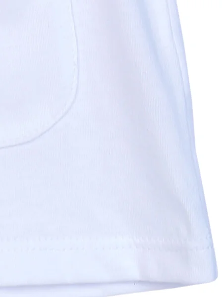 Bộ thun mặc nhà bé gái ngắn CF G0820011 Trắng