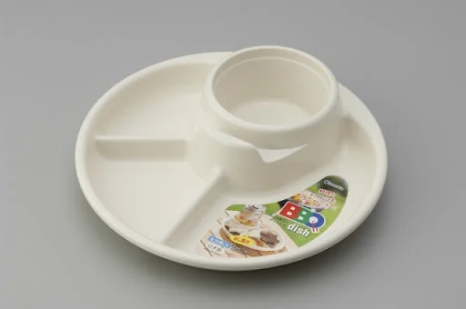 Khay ăn 3 ngăn cho bé có kèm khay để cốc, thìa dĩa (KBN)