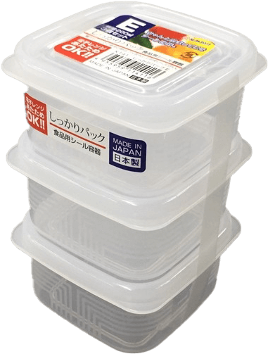 Set 3 hộp nhựa vuông 200ml  (KBN)