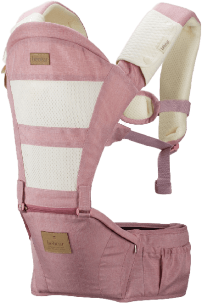 Địu có bệ đỡ cho bé C11 BeBéar (hồng)