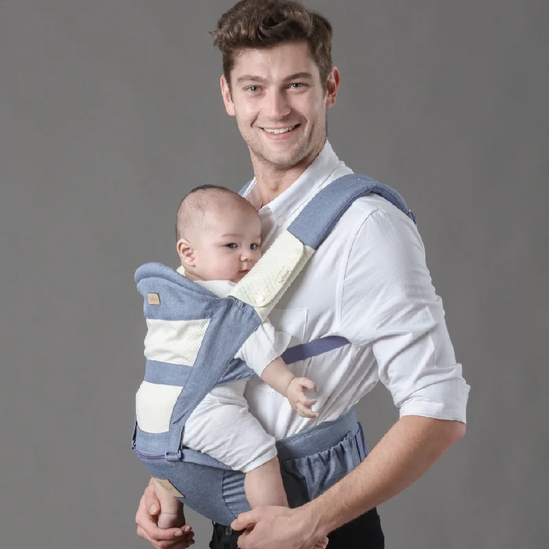 Địu có bệ đỡ cho bé C11 BeBéar (xanh)