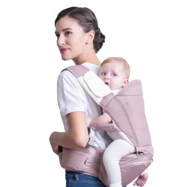 Địu có bệ đỡ cho bé AXT05 BeBéar (hồng)