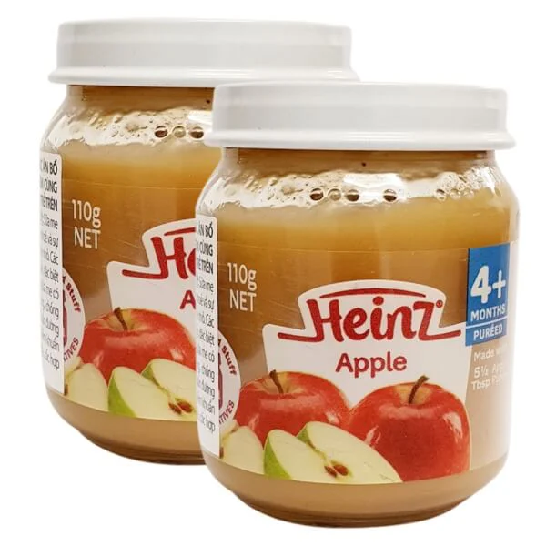 Combo 2 Táo nghiền cho trẻ từ 4 tháng tuổi - Heinz Apple