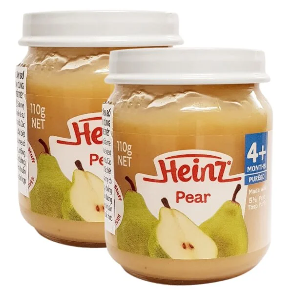 Combo 2 Lê nghiền cho trẻ từ 4 tháng tuổi - Heinz Pear