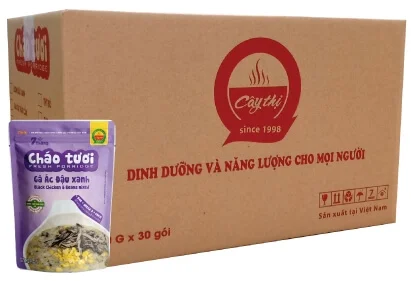 Thùng Cháo tươi Cây Thị Gà ác đậu xanh (30 gói)
