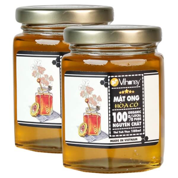 Combo 2 Mật Ong Nguyên Chất 180 ml Vihoney