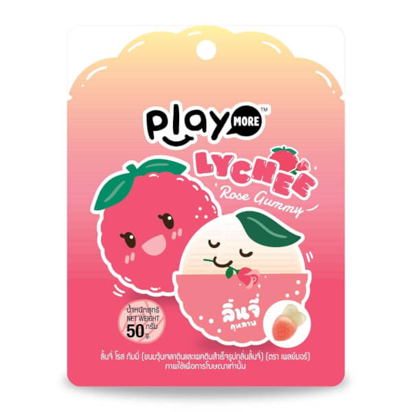 Kẹo dẻo vị vải Playmore 50g