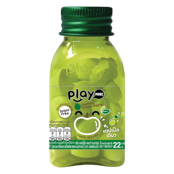 Kẹo the vị táo xanh Playmore hũ 22g