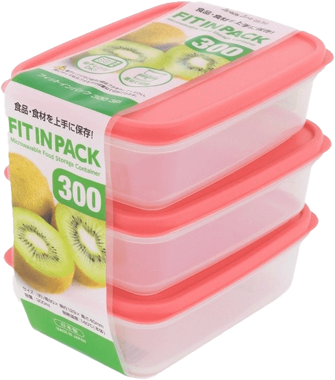 Bộ 3 hộp nhựa nắp dẻo 300ml  (KBN)