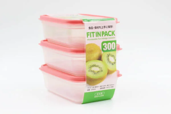 Bộ 3 hộp nhựa nắp dẻo 300ml  (KBN)