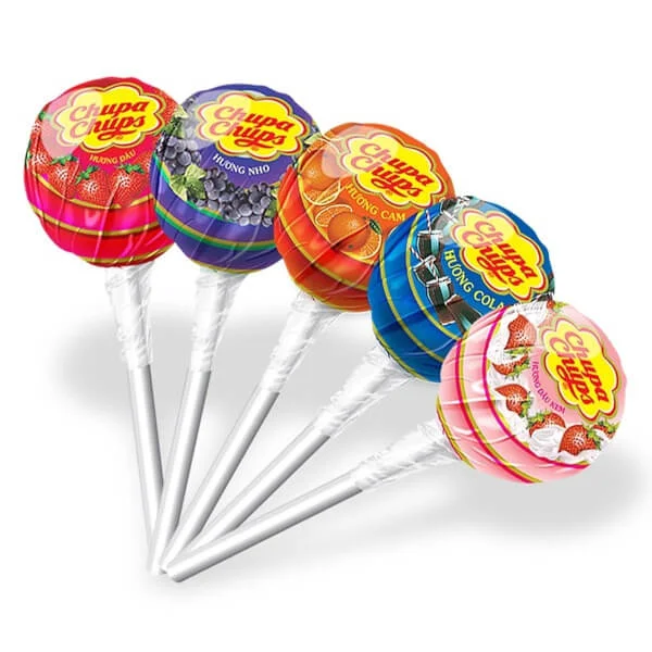 Thực phẩm bổ sung: Chupa Chups kẹo mút hương hỗn hợp (với vitamin C) 100g - cây