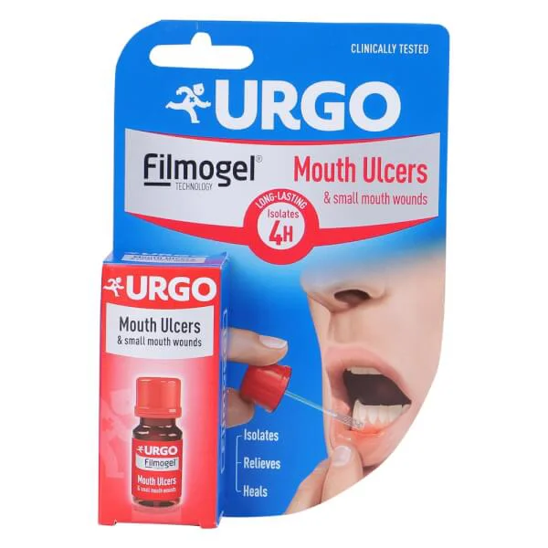 Gel hỗ trợ điều trị nhiệt miệng Urgo Mouth Ulcers - Hương vị trái cây - 6ml