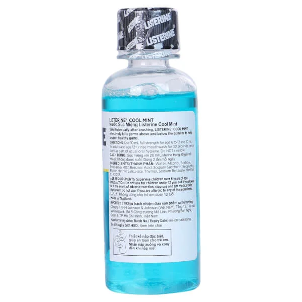 Nước súc miệng Listerine Coolmint 100ml