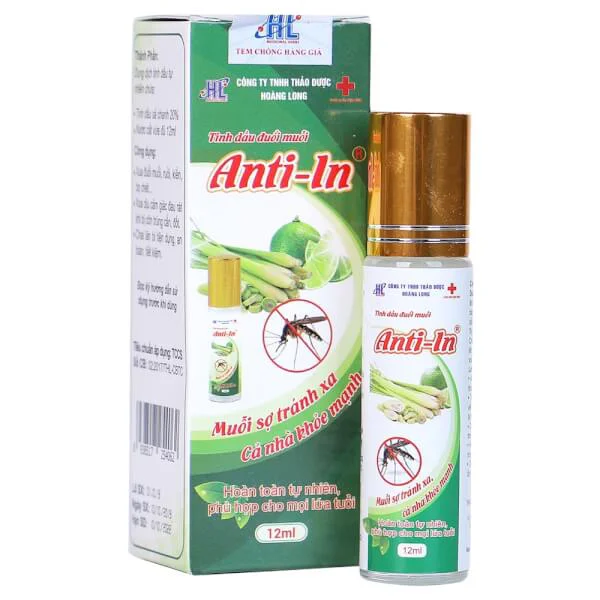 Tinh dầu đuổi muỗi Anti-In dạng lăn 12ml