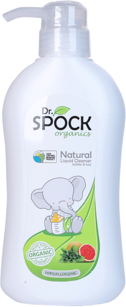 Nước rửa bình sữa Dr.Spock Organics 450ml (mới)