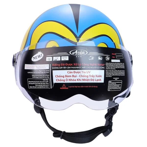 Mũ bảo hiểm cho bé Asia MT – 103KS màu xanh vàng
