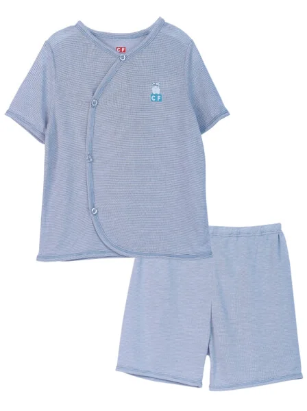 Bộ sơ sinh ngắn kháng khuẩn CF I0920006 (3M/6M/9M,Xanh)