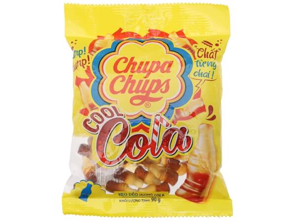 Combo 2 Chupa Chups Cool Cola - kẹo dẻo hương cola 90g