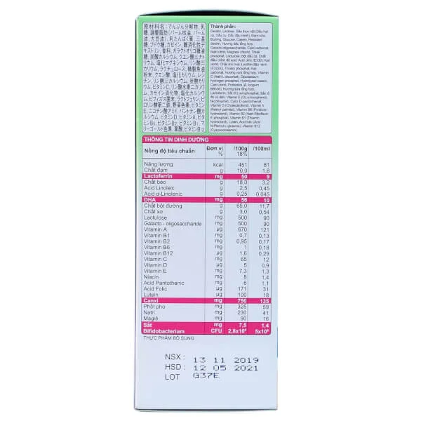 Sữa Morinaga số 3 216g hương dâu (Kodomil, trên 3 tuổi)