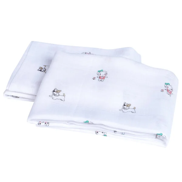 Combo 2 Khăn gạc sợi tre cao cấp ConCung Good BM8X 60x120 (cm)