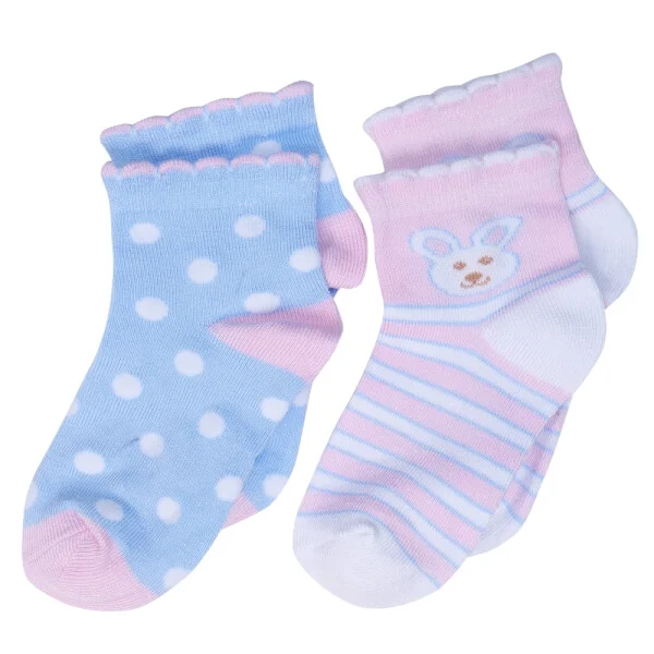 Cặp 2 đôi vớ bé gái Bamboo CF I0120032 (3-4Y,Nhiều màu)