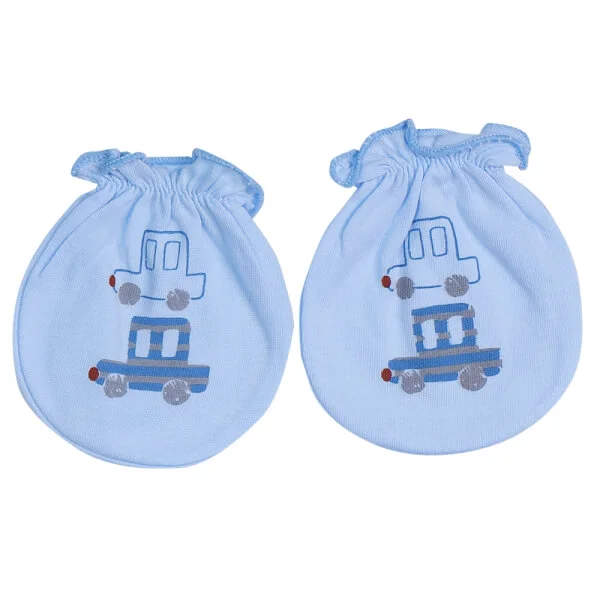 Bao tay sơ sinh thun 2 đôi CF I129009 (NB,Xanh)