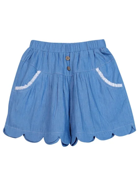 Quần jeans bé gái ngắn CF G0720009 (Xanh)