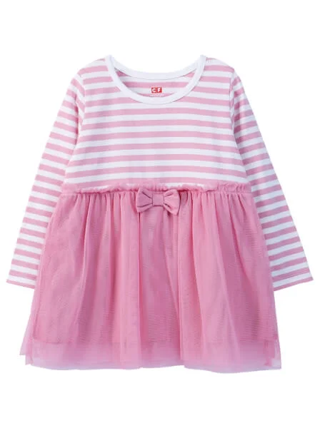 Đầm thun bé gái  CF G0720001 (Hồng)