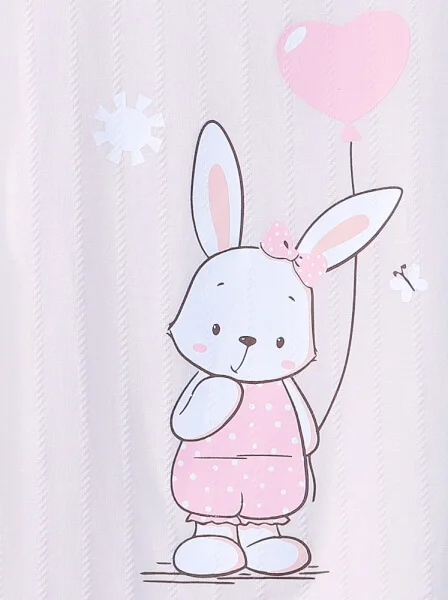 Bộ áo quần thun mặc nhà bé gái ngắn CF G0820014 (Hồng)