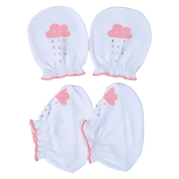 Bộ bao tay chân sơ sinh thun CF I0420013 (NB,Hồng)