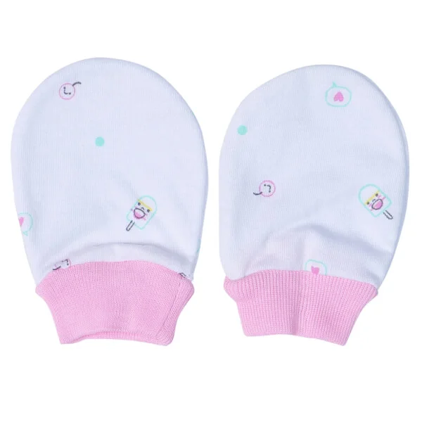 Bộ bao tay chân sơ sinh bo CF I128010 (NB,Hồng)