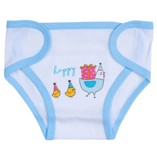 Tã vải sơ sinh dán 5 cái HELLO B&B I0220001 (cỡ S/M,Trắng)