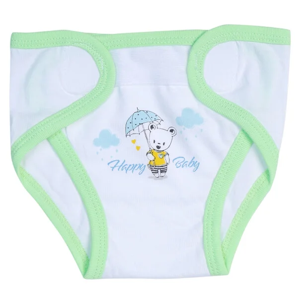 Tã vải sơ sinh dán 5 cái HELLO B&B I0220001 (cỡ S/M,Trắng)