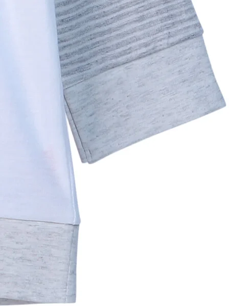 Bộ thun mặc nhà bé trai dài CF B1020019 (Xám)