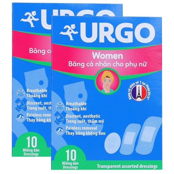 Combo 2 Băng keo cá nhân cho phụ nữ - Urgo Women - 10 miếng