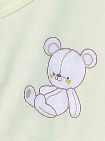 Áo sơ sinh cài giữa tay ngắn HELLO B&B I0320016 (NB/3M/6M,Vàng)