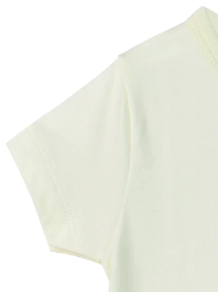 Áo sơ sinh cài giữa tay ngắn HELLO B&B I0320016 (NB/3M/6M,Vàng)