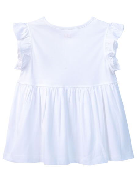 Bộ áo quần thun mặc nhà bé gái ngắn CF G1020040 (1-6 Tuổi,Trắng)
