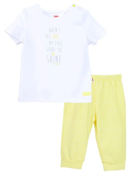 Bộ thun bé gái dài CF G0820005 (6-24M,Nhiều màu)