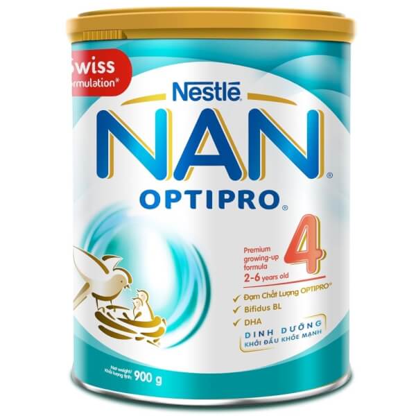 Combo 2 lon Sữa Nan Optipro 4 900g (2-6 tuổi)
