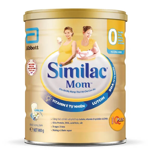 Combo 2 lon Sữa bầu Similac Mom 900g hương Vani