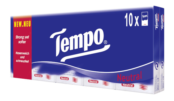 Combo 5 Khăn giấy bỏ túi 4 lớp Tempo Regular không mùi lốc 10 gói