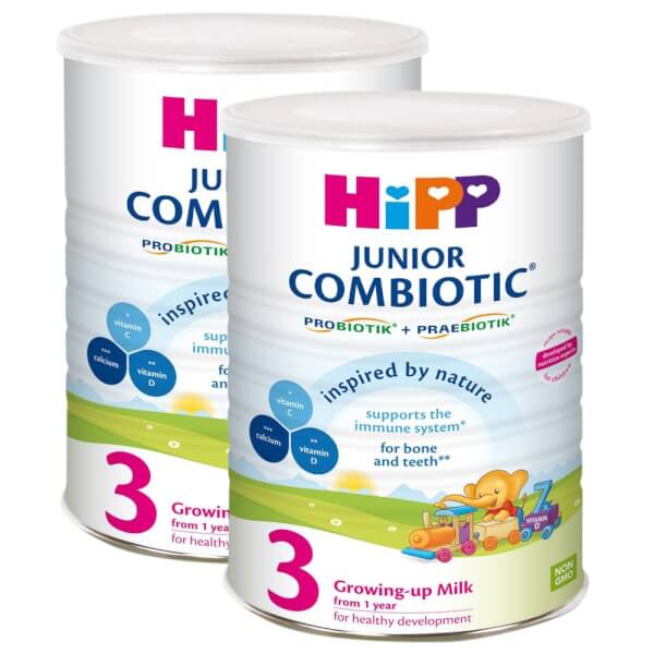 Combo 2 lon Sữa Hipp 3 Growing - up Combiotic 800g (từ 12 tháng)